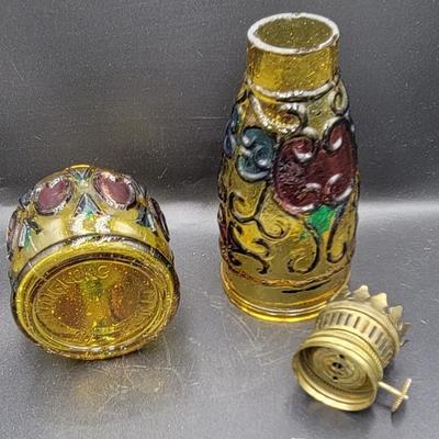 Vintage of Hand Painted Oil Lamps
