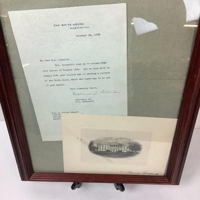 1312 Presidential Letterhead & Roosevelt Signed Card