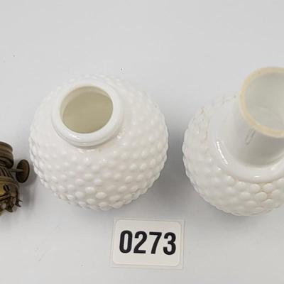 Vintage HOBNAIL Oil Lamp