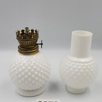 Vintage HOBNAIL Oil Lamp