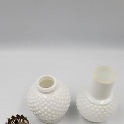 Vintage HOBNAIL Oil Lamp