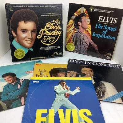 1318 Elvis Presley Vinyl Record Lot