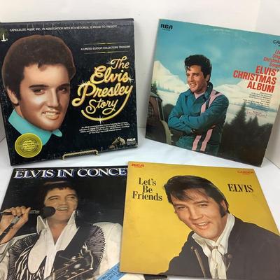 1318 Elvis Presley Vinyl Record Lot
