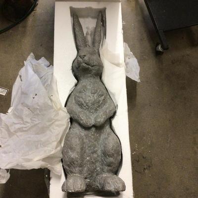 1363 New in Box POTTERY BARN Outdoor Bunny Statue