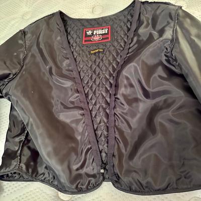 Fantastic Black Leather Motorcycle Jacket and Chaps Menâ€™s Size L