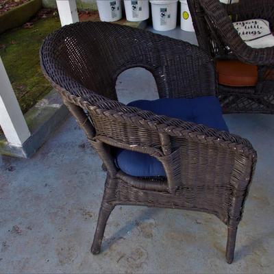 Wicker Chair with Cushion