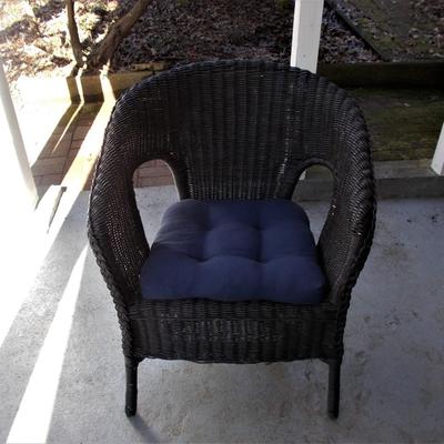 Wicker Chair with Cushion
