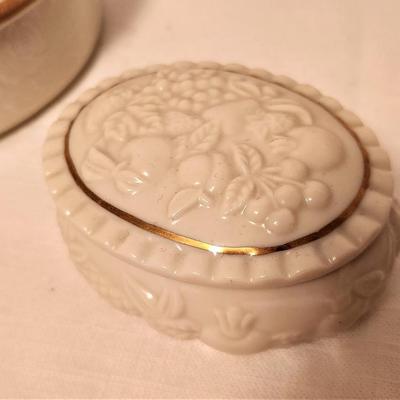 Lot #15  Lot of Two Trinket Boxes - Mikasa and Lenox