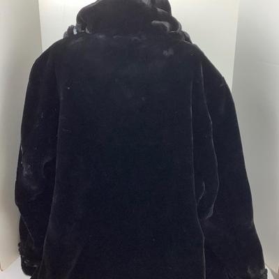 1324 Jones New York 3X Faux Fur & Leather Coat