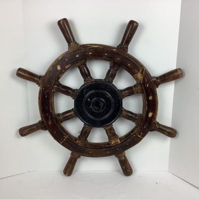 Lot # 1328  Antique Captains Wheel