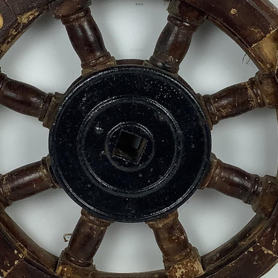 Lot # 1328  Antique Captains Wheel