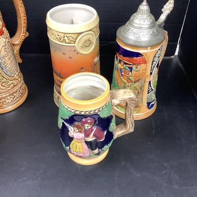 1344 Vintage Beer Stein Lot