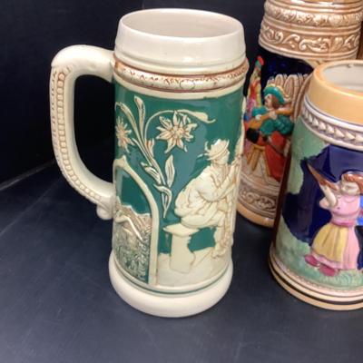 1344 Vintage Beer Stein Lot