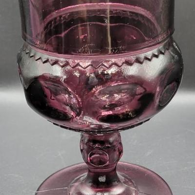 Indiana Glass Amethyst Wine Goblets