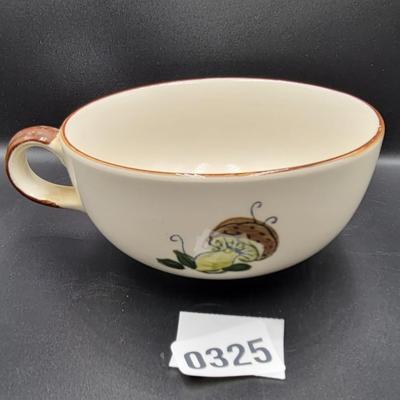 Mushroom Bowl and Desert Plate Lot 1