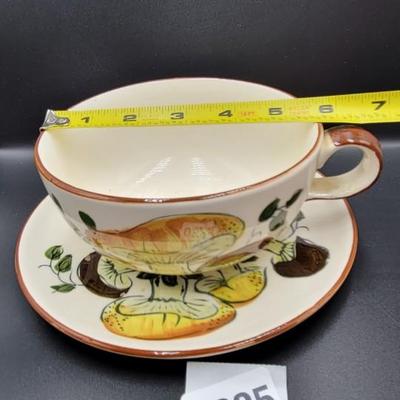 Mushroom Bowl and Desert Plate Lot 1