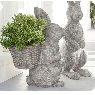1373 New in Box POTTERY BARN Bunny Planter
