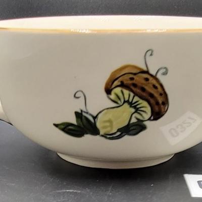 Mushroom Bowl and Desert Plate Lot 3