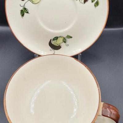 Mushroom Bowl and Desert Plate Lot