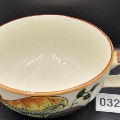 Mushroom Bowl and Desert Plate Lot