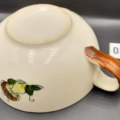 Mushroom Bowl and Desert Plate Lot