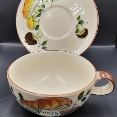 Mushroom Bowl and Desert Plate Lot 5