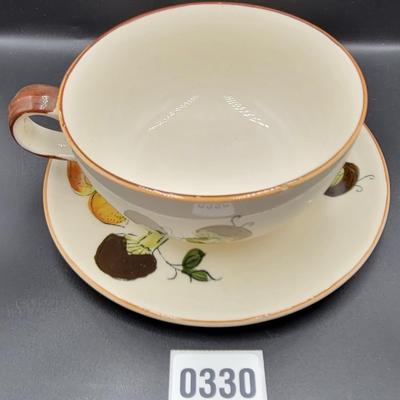 Mushroom Bowl and Desert Plate Lot 6