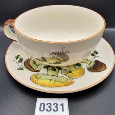 Mushroom Bowl and Desert Plate Lot 7