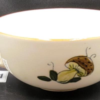Mushroom Bowl and Desert Plate Lot 7