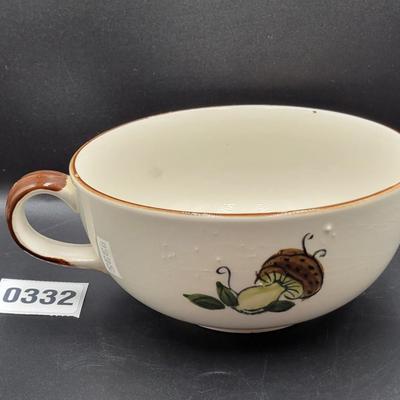 Mushroom Desert Plate and Bowl Lot 8
