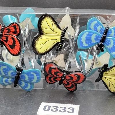 (New) Bufferfly Shower Curtain Rings