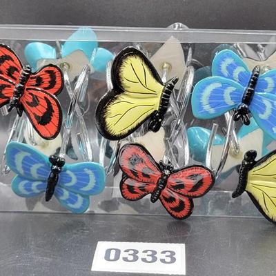 (New) Bufferfly Shower Curtain Rings