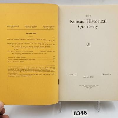 1943 Kansas Historical Quarterly