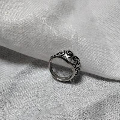 Intricate Lacework Heart 925 Ring Size 5