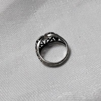 Intricate Lacework Heart 925 Ring Size 5