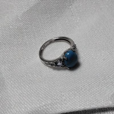 Mesmerizing STS Turquoise And Amethyst Ring Size 7