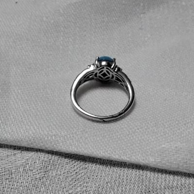 Mesmerizing STS Turquoise And Amethyst Ring Size 7