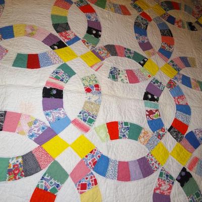 64 x 75" Circular Designed Quilt