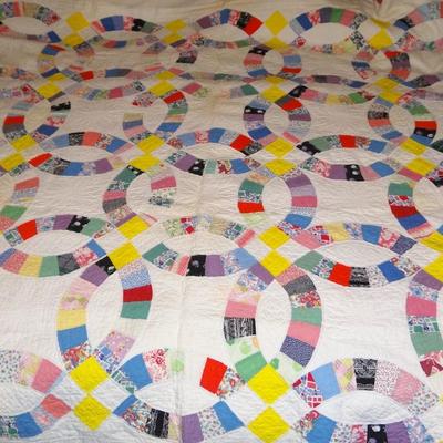 64 x 75" Circular Designed Quilt