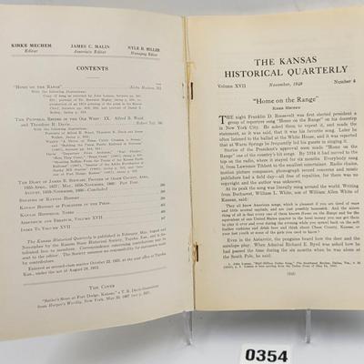 1949 Kansas Historical Quarterly