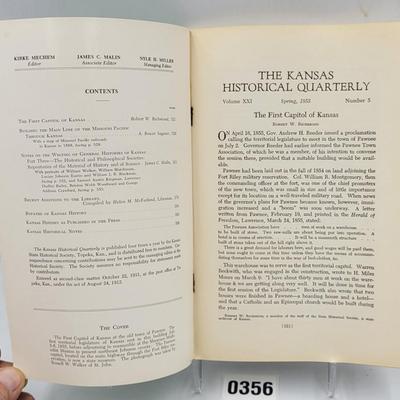 1955 Kansas Historical Quarterly