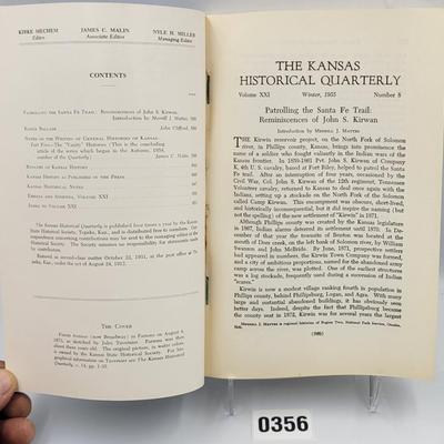 1955 Kansas Historical Quarterly