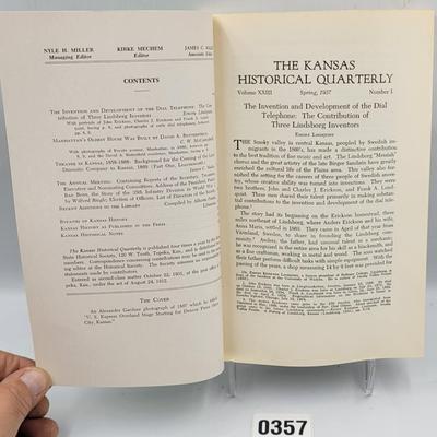 1957 Kansas Historical Quarterly