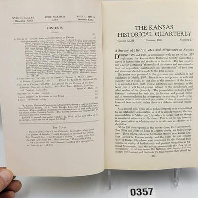 1957 Kansas Historical Quarterly
