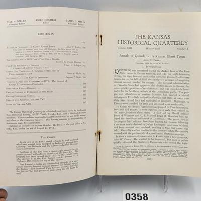 1956 Kansas Historical Quarterly