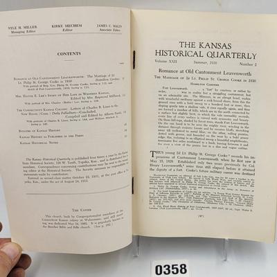 1956 Kansas Historical Quarterly