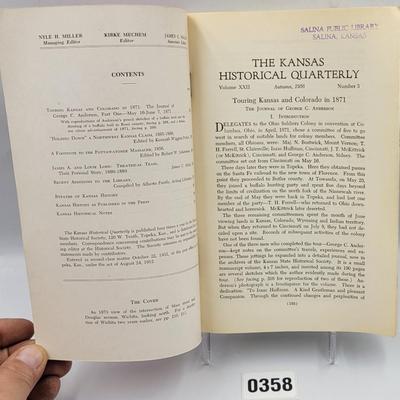 1956 Kansas Historical Quarterly