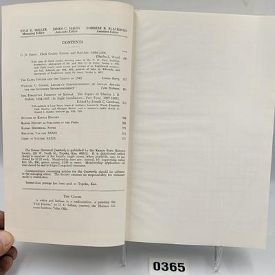 1973 Kansas Historical Quarterly