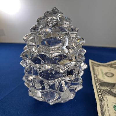 TIFFANY CRYSTAL PINECONE JAR