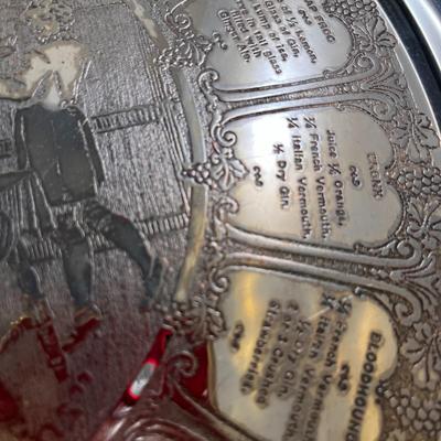 WALLACE SILVER PLATE COCKTAIL TRAY